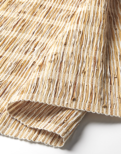 212 Bleached, Natural and Green Flax detail